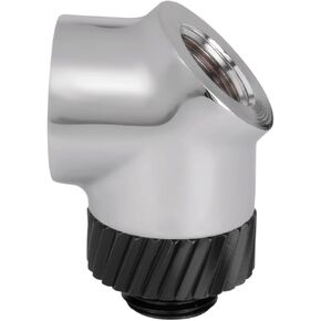 Thermaltake Pacific SF 45 & 90 Degree Adapter Silver Black/DIY LCS/Fittings CL-W398-CU00SL-A