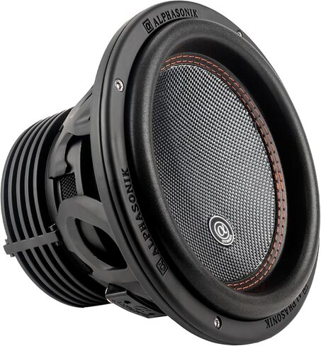 Alphasonik DSW510 Dynamis 500 Series 10 "2100 واط بحد أقصى / 700 واط RMS مزدوج 4 أوم مضخم صوت للسيارة سلة من الألومنيوم المصبوب مع مغناطيس مزدوج مكدس من ألياف الكربون المخروطية حلقات تبريد نظام مكبر الصوت الفرعي in Saudi Arabia