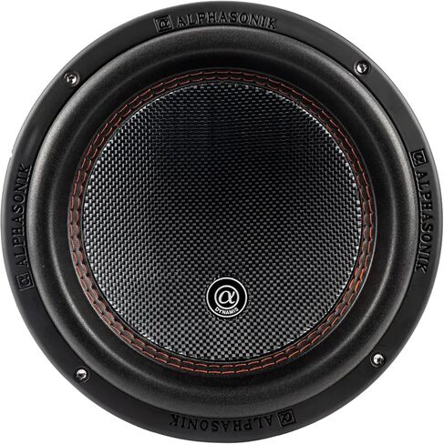 Alphasonik DSW510 Dynamis 500 Series 10 "2100 واط بحد أقصى / 700 واط RMS مزدوج 4 أوم مضخم صوت للسيارة سلة من الألومنيوم المصبوب مع مغناطيس مزدوج مكدس من ألياف الكربون المخروطية حلقات تبريد نظام مكبر الصوت الفرعي in Saudi Arabia