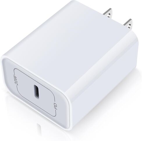 شاحن USB-C لهاتف iPhone، محول طاقة شاحن PD سريع 20 وات، صندوق مكعبات توصيل USB C متوافق مع iPhone SE/14/13/12/11 Pro Max XS X 8، Airpods Pro، MacBook، iPad Pro/Air/Mini، سامسونج جالاكسي اس22 اس21 in Kuwait