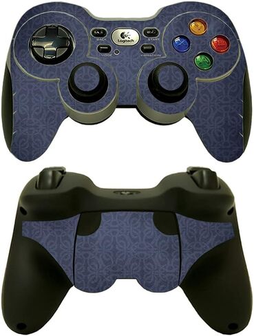 MightySkins Skin Compatible With Logitech Wireless Gamepad F710 - Charcoal Lattice | Protective, Durable, and Unique Vinyl Decal wrap cover | Easy To Apply, Remove, and Change Styles | Made in the USA in Saudi Arabia