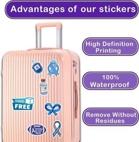 50 PCS Alzheimers Sticker Inspirational Vinyl Decals Waterproof Accessories Decorative Labels for Bicycle Laptop Bumper Truck Vehicle Bike Suitcases Water Bottle in Saudi Arabia