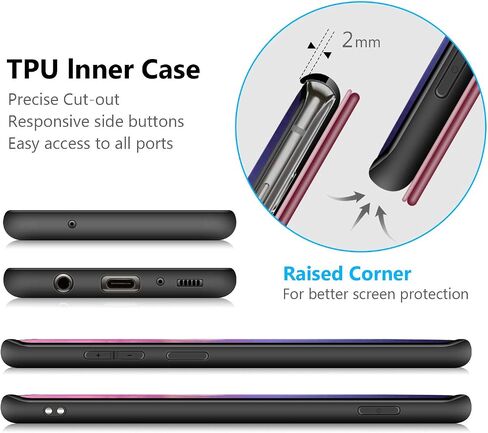 OCASE Samsung Galaxy S10 Case [ Card Slot ] [ Kickstand ] [TPU Shockproof Interior ] Leather Flip Wallet Case for Samsung Galaxy S10 Devices (Black) in Kuwait