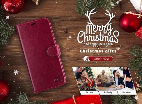 OCASE Samsung Galaxy S10 Case [ Card Slot ] [ Kickstand ] [TPU Shockproof Interior ] Leather Flip Wallet Case for Samsung Galaxy S10 Devices (Black) in Kuwait
