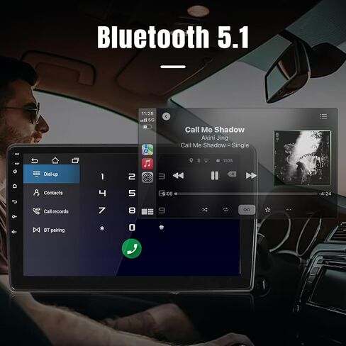 راديو ستيريو Android من Leadfan لسيارة Honda Civic 2012 2013 2014 2015 مع CarPlay Android Auto، شاشة لمس 9 بوصة IPS راديو GPS ملاحة بلوتوث 5.1 التحكم الصوتي WiFi FM كاميرا احتياطية SWC in Saudi Arabia