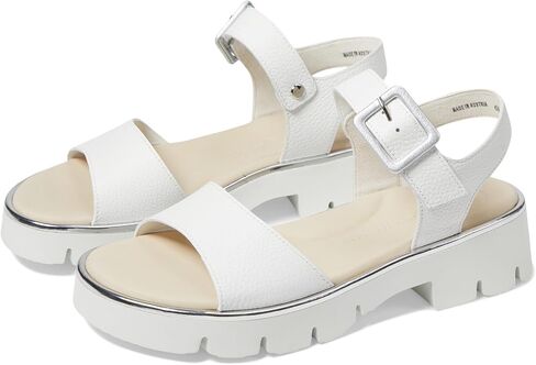 Paul Green Toby Sandal White Grained AT 6 (US Women's 8.5) M in Saudi Arabia