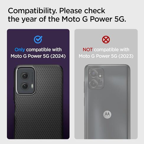 Spigen Liquid Air Designed for Moto G Power 5G (2024) Case [Military-Grade Protection] - Matte Black in Kuwait