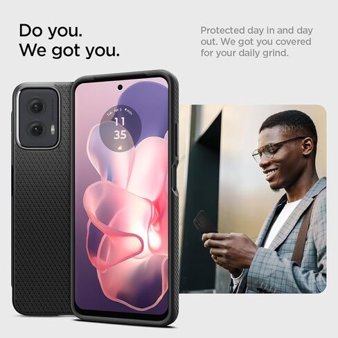 Spigen Liquid Air Designed for Moto G Power 5G (2024) Case [Military-Grade Protection] - Matte Black in Kuwait