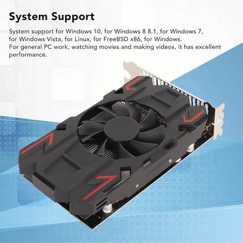 VBESTLIFE HD6770 4GB Graphics Card, DDR5, 128bit, PCI Express 2.0 16X, 775/4800MHz, 2560x1600, PC Gaming Video Card with , DVI I and VGA Ports (HD6770 4GB DDR5) in Saudi Arabia