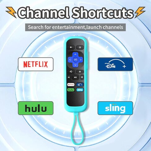 تم استبدال جهاز التحكم عن بعد فقط لـ Roku Box، متوافق مع Roku 1/2/3/4 (HD، LT، XS، XD)، لـ Roku Express، لـ Roku Premiere مع حافظة ناعمة (ليس لـ Roku Stick وRoku TV) (عبوة من 2) in Saudi Arabia