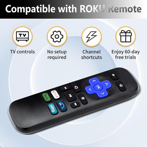 تم استبدال جهاز التحكم عن بعد فقط لـ Roku Box، متوافق مع Roku 1/2/3/4 (HD، LT، XS، XD)، لـ Roku Express، لـ Roku Premiere مع حافظة ناعمة (ليس لـ Roku Stick وRoku TV) (عبوة من 2) in Saudi Arabia