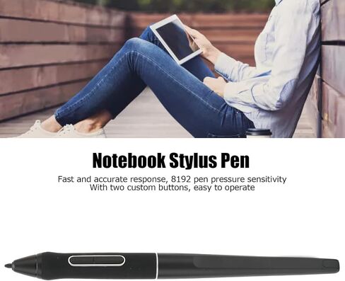 Stylus Pens Compatible for Kamvas Pro 12/13/16/20, High Sensitivity Fast Accurate Response Digital Tablet Stylus with 2 Customizable Shortcut Keys, Lightweight & Comfortable Use in Saudi Arabia