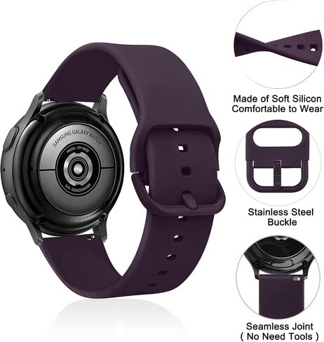 حزام AK لـ Amazfit GTS 4 / GTS 4 Mini / GTS 3 / GTS 2 / GTS 2e / GTS 2 mini / GTS / GTR mini Bands، حزام رياضي بديل ناعم 20 مم لـ Amazfit Bip 3 / Bip 3 Pro / Bip U Pro / Bip / ساعة ذكية Bip Lite / Bip S / Bip S lite / Bip U للرجال والنساء in Kuwait