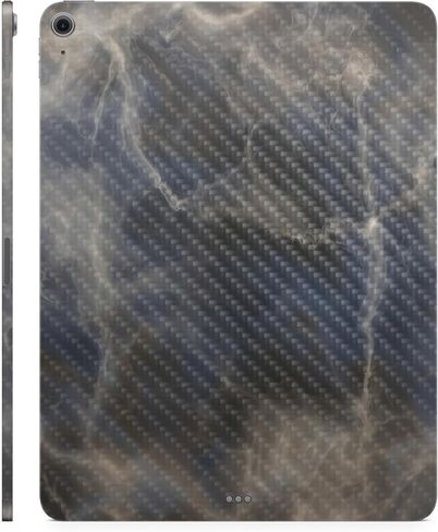 Carbon Fiber Tablet Skin Compatible with Apple iPad Air 13 (M2) 2024 - Black Modern Camo - Premium 3M Vinyl Protective Wrap Decal Cover - Easy to Apply | Crafted in The USA by MightySkins in Saudi Arabia