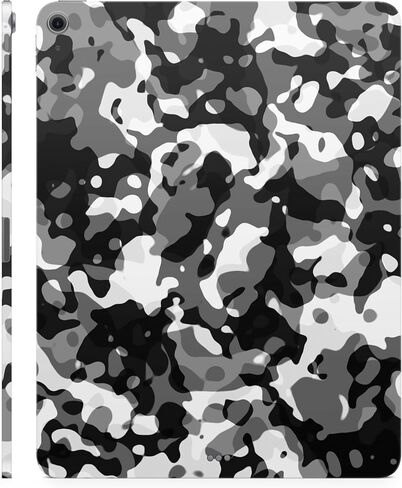 Carbon Fiber Tablet Skin Compatible with Apple iPad Air 13 (M2) 2024 - Black Modern Camo - Premium 3M Vinyl Protective Wrap Decal Cover - Easy to Apply | Crafted in The USA by MightySkins in Saudi Arabia