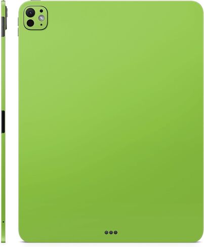 Carbon Fiber Tablet Skin Compatible with Apple iPad Pro 11 (M4) 2024 - Solid Lime Green - Premium 3M Vinyl Protective Wrap Decal Cover - Easy to Apply | Crafted in The USA by MightySkins in Kuwait