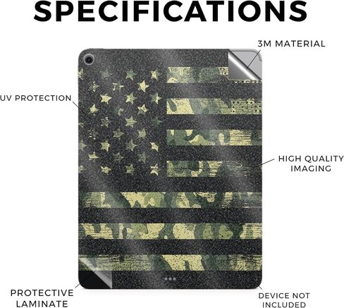 غلاف الكمبيوتر اللوحي من ألياف الكربون متوافق مع Apple iPad Air 13 (M2) 2024 - سمك السلمون الصلب - غطاء لاصق واقٍ من الفينيل 3M ممتاز - سهل الاستخدام | صُنع في الولايات المتحدة الأمريكية بواسطة MightySkins in Kuwait