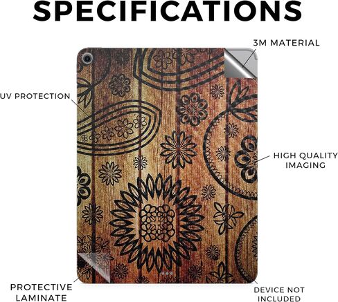 Carbon Fiber Tablet Skin Compatible with Apple iPad Air 13 (M2) 2024 - American Camo - Premium 3M Vinyl Protective Wrap Decal Cover - Easy to Apply | Crafted in The USA by MightySkins in Saudi Arabia