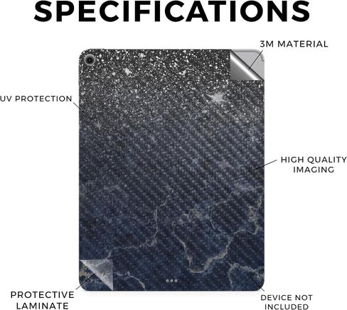Carbon Fiber Tablet Skin Compatible with Apple iPad Air 13 (M2) 2024 - American Camo - Premium 3M Vinyl Protective Wrap Decal Cover - Easy to Apply | Crafted in The USA by MightySkins in Saudi Arabia