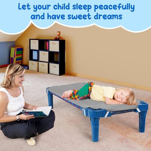 ملاءات سرير للأطفال بحجم قياسي للرعاية النهارية - 23 بوصة × 52 بوصة، ملاءة سرير ناعمة ناعمة قابلة للتنفس من الألياف الدقيقة لمرحلة ما قبل المدرسة للأطفال مع حزام زاوية مرن، أساسيات الرعاية النهارية للأطفال الصغار الأولاد، رمادي، عبوة واحدة in Kuwait