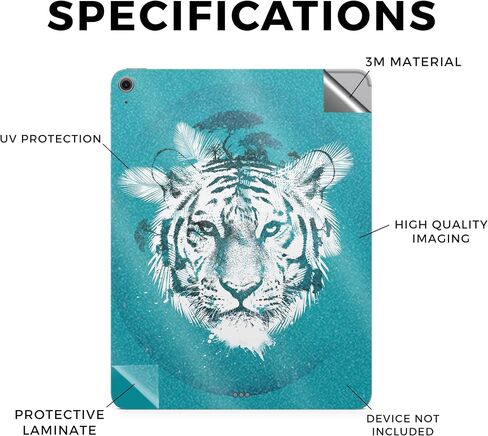 Carbon Fiber Tablet Skin Compatible with Apple iPad Air 13 (M2) 2024 - Astronaut - Premium 3M Vinyl Protective Wrap Decal Cover - Easy to Apply | Crafted in The USA by MightySkins in Saudi Arabia