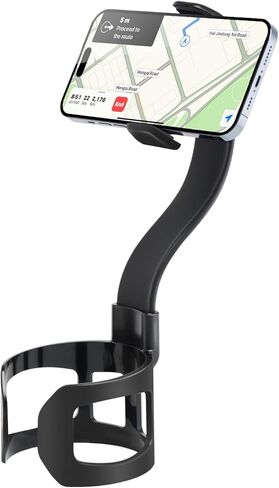 حامل هاتف APPS2Car حامل أكواب للسيارة تركيب سريع وذراع من سبيكة قابلة للتعديل يوفر مساحة عملية بيد واحدة يناسب طراز F-150 Y 3 بيك اب MPV، أسود in Kuwait