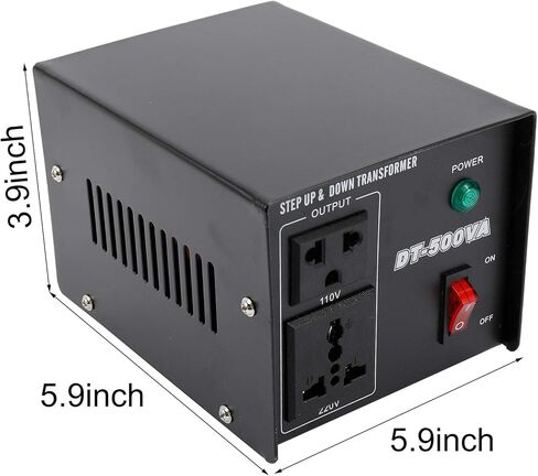 محول طاقة جهد 500 وات (220 فولت إلى 110 فولت، 110 فولت إلى 220 فولت) محول تصعيد لأعلى/لأسفل 110/120 فولت - 220/240 فولت in Kuwait