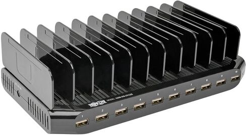 محطة شحن USB ذات 10 منافذ مع وحدة تخزين قابلة للتعديل، شاحن USB 12 فولت 8 أمبير (96 واط) O in Kuwait