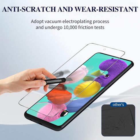 [4 عبوات واقي شاشة لهاتف Samsung Galaxy A53 5G / A52 / A52 5G / A51 / A51 5G / A51 5G UW (6.5 بوصة) [مقاوم للخدش] [خالٍ من الفقاعات] فيلم شاشة من الزجاج المقسى (A53 6.5 بوصة) in Saudi Arabia