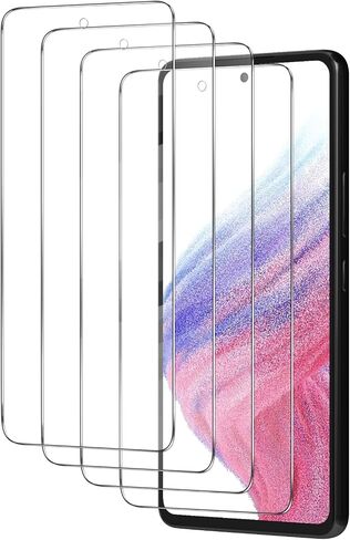 [4 عبوات واقي شاشة لهاتف Samsung Galaxy A53 5G / A52 / A52 5G / A51 / A51 5G / A51 5G UW (6.5 بوصة) [مقاوم للخدش] [خالٍ من الفقاعات] فيلم شاشة من الزجاج المقسى (A53 6.5 بوصة) in Saudi Arabia