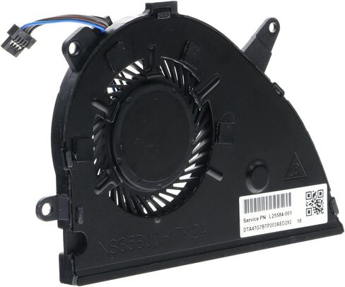 مروحة تبريد وحدة المعالجة المركزية البديلة لـ HP Pavilion 15-CS 15-CS0053CL 15-CS0051WM 15-CS0079NR 15-CW 15-CW0505SA 15-CS0021NA L25584-001 L25588-00 L27902-001 NS85B00-17K24 in Saudi Arabia