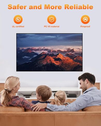 ELECPOW in Wall Cable Management Kit, Hide TV Power Cables & Low Voltage Wires Behind The Wall, Recessed Outlet for Wall Mounting TV-Black in Kuwait
