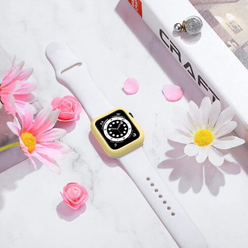 [2 Pack] GEAK Compatible for Apple Watch Case 42mm Series 3 2 1, Flexible Ultra-Thin Bumper Cover for iWatch Case 42mm Women Men, Black/Pink in Saudi Arabia