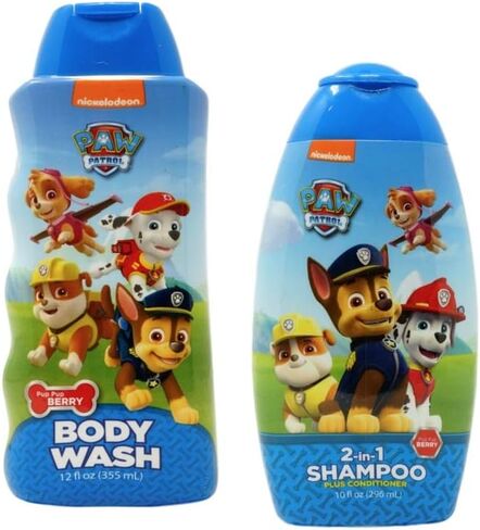 شامبو وغسول الجسم من باو باترول - مجموعة استحمام سوبر بوبس للأطفال in Kuwait