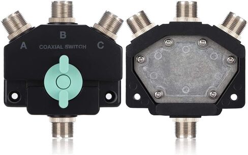 Antenna Switcher, 1-Input -3-Outputs Multi-Functional Antenna Switcher Adapter Converter CB Radio Antenna Coax Switch. in Saudi Arabia