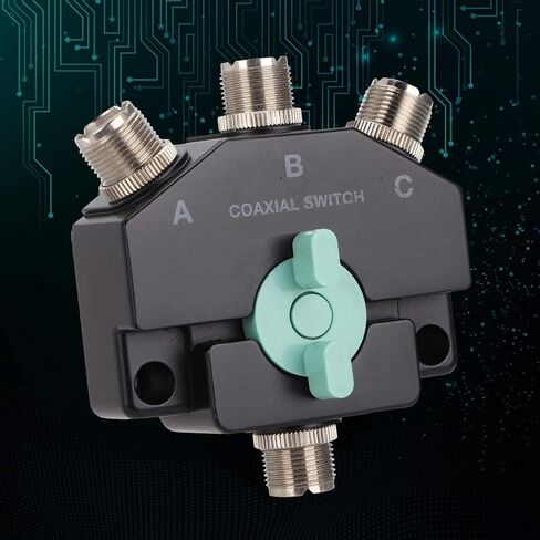 Antenna Switcher, 1-Input -3-Outputs Multi-Functional Antenna Switcher Adapter Converter CB Radio Antenna Coax Switch. in Saudi Arabia