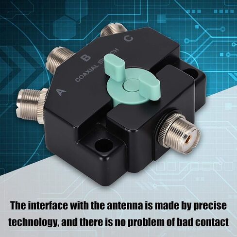 Antenna Switcher, 1-Input -3-Outputs Multi-Functional Antenna Switcher Adapter Converter CB Radio Antenna Coax Switch. in Saudi Arabia