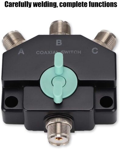 Antenna Switcher, 1-Input -3-Outputs Multi-Functional Antenna Switcher Adapter Converter CB Radio Antenna Coax Switch. in Saudi Arabia