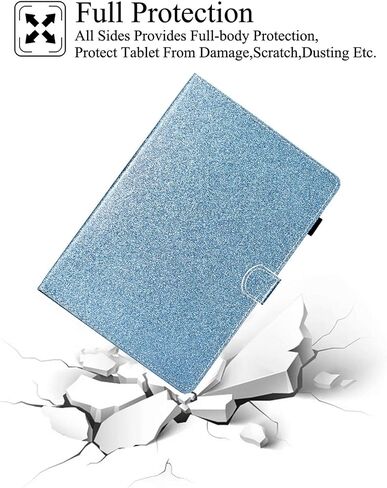 حافظة لجهاز Kindle الجديد من الجيل العاشر 2019، مصنوعة من جلد البولي يوريثان مع غطاء ذكي للنوم/الاستيقاظ الذكي وفتحات للبطاقات، حافظة لجهاز Amazon Kindle من الجيل العاشر 2019 موديل J9G29R، ذهبي وردي in Kuwait