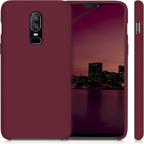 kwmobile Case Compatible with OnePlus 6 Case - TPU Silicone Phone Cover with Soft Finish - Baltic Blue in Saudi Arabia