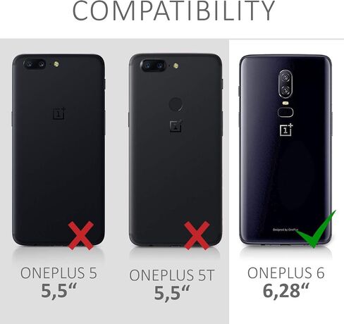 kwmobile Case Compatible with OnePlus 6 Case - TPU Silicone Phone Cover with Soft Finish - Baltic Blue in Saudi Arabia