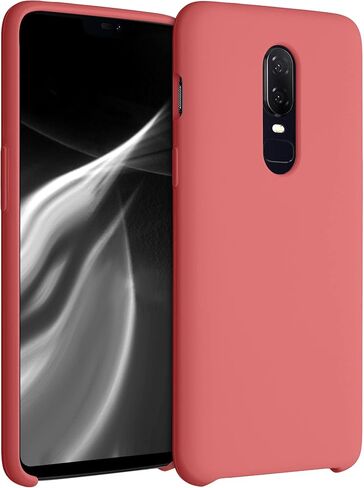 kwmobile Case Compatible with OnePlus 6 Case - TPU Silicone Phone Cover with Soft Finish - Baltic Blue in Saudi Arabia