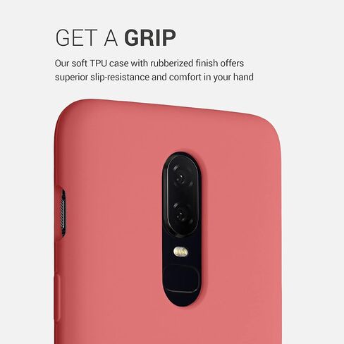 kwmobile Case Compatible with OnePlus 6 Case - TPU Silicone Phone Cover with Soft Finish - Baltic Blue in Saudi Arabia