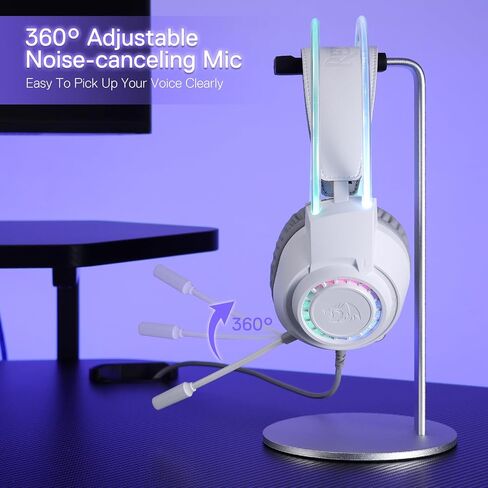 سماعة رأس سلكية للألعاب Redragon H231 Scream، صوت محيطي ستيريو، مشغلات 40 مم، وسادات أذن جلدية من الإسفنج، ميكروفون يلغي الضوضاء، سماعة رأس متعددة المنصات، تعمل مع أجهزة الكمبيوتر/PS4/5/NS/Xbox-one، أسود in Saudi Arabia
