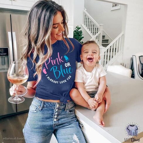 حارس الجنس قمصان النساء الجنس تكشف الأفكار تي شيرت لطيف إعلان الحمل تيز الأمومة أمي القمم in Kuwait