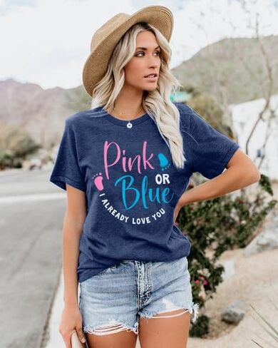 حارس الجنس قمصان النساء الجنس تكشف الأفكار تي شيرت لطيف إعلان الحمل تيز الأمومة أمي القمم in Kuwait