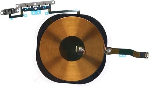 NFC Wireless Chip Antenna for iPhone 11 Pro - Charging Coil QI Signal Pad with Volume Flex Cable and Metal Bracket Pre-Installed in Saudi Arabia