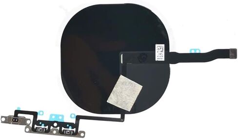 NFC Wireless Chip Antenna for iPhone 11 Pro - Charging Coil QI Signal Pad with Volume Flex Cable and Metal Bracket Pre-Installed in Saudi Arabia