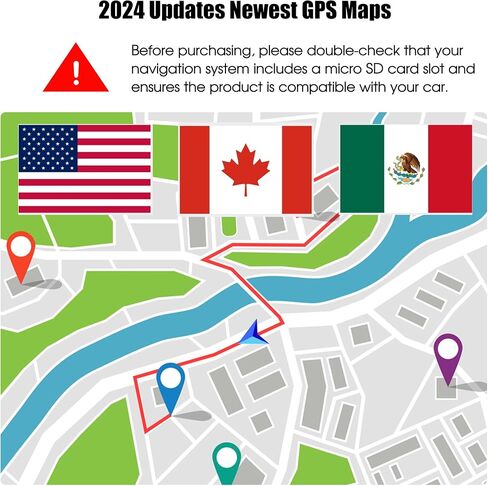 أحدث إصدار 2024 86271 0E076 تحديث الملاحة لبطاقة SD المتوافقة مع Toyota، تحديث خرائط GPS للولايات المتحدة الأمريكية وكندا - 86271 0E076 (1) in Kuwait