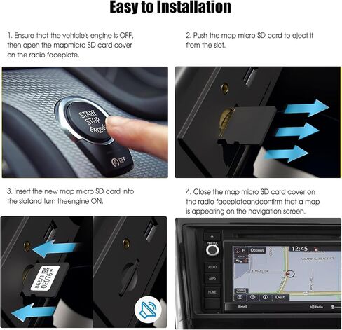 أحدث إصدار 2024 86271 0E076 تحديث الملاحة لبطاقة SD المتوافقة مع Toyota، تحديث خرائط GPS للولايات المتحدة الأمريكية وكندا - 86271 0E076 (1) in Kuwait